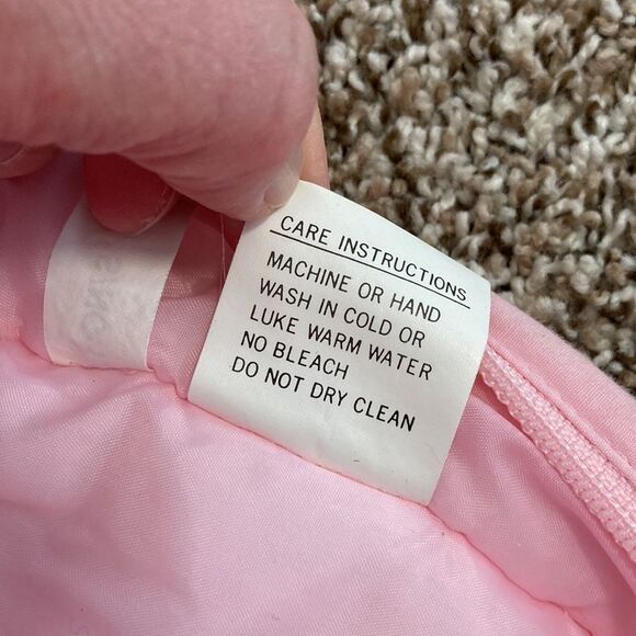 Vintage 80s 90s TidyKins Pink Elephant Pink Snowsuit - Picture 14 of 16